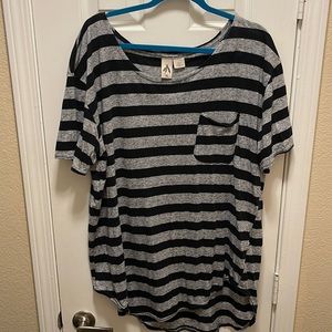 Urban outfitters striped pocket tee